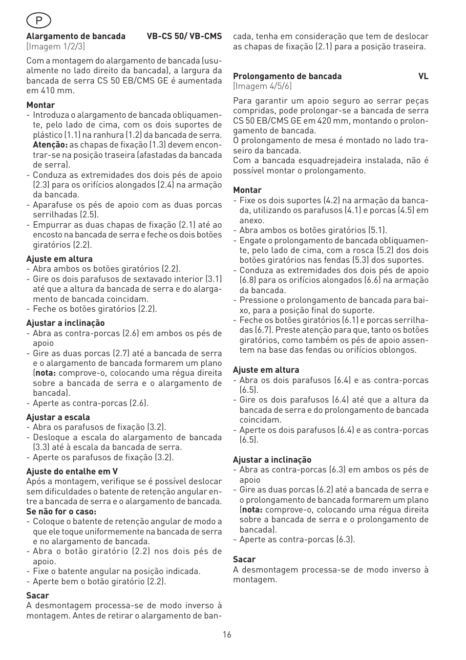 Festool CS 50 vb vl accessories PRECISIO User Manual | Page 16 / 30