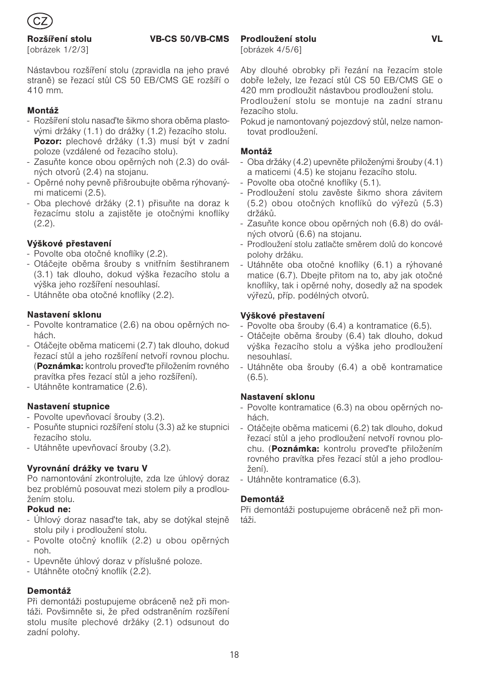 Festool CS 50 vb vl accessories PRECISIO User Manual | Page 18 / 30