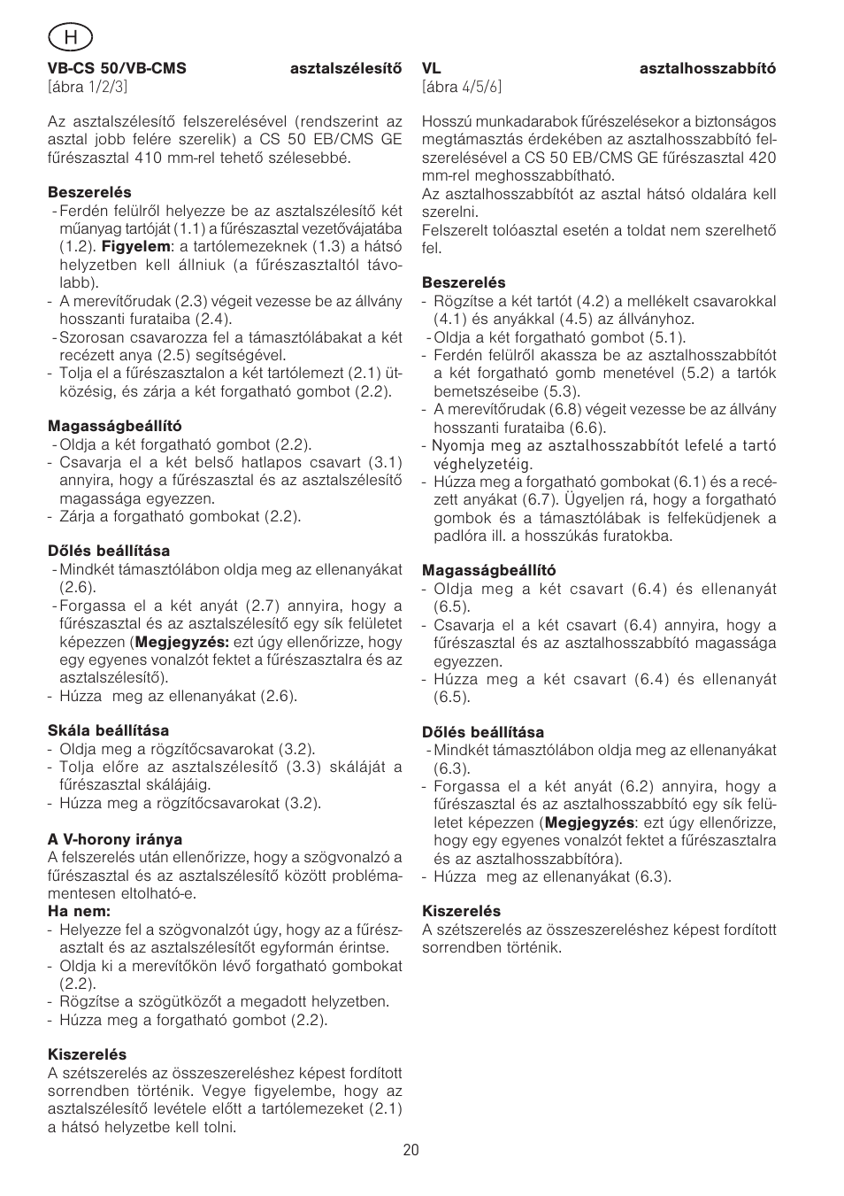 Festool CS 50 vb vl accessories PRECISIO User Manual | Page 20 / 30