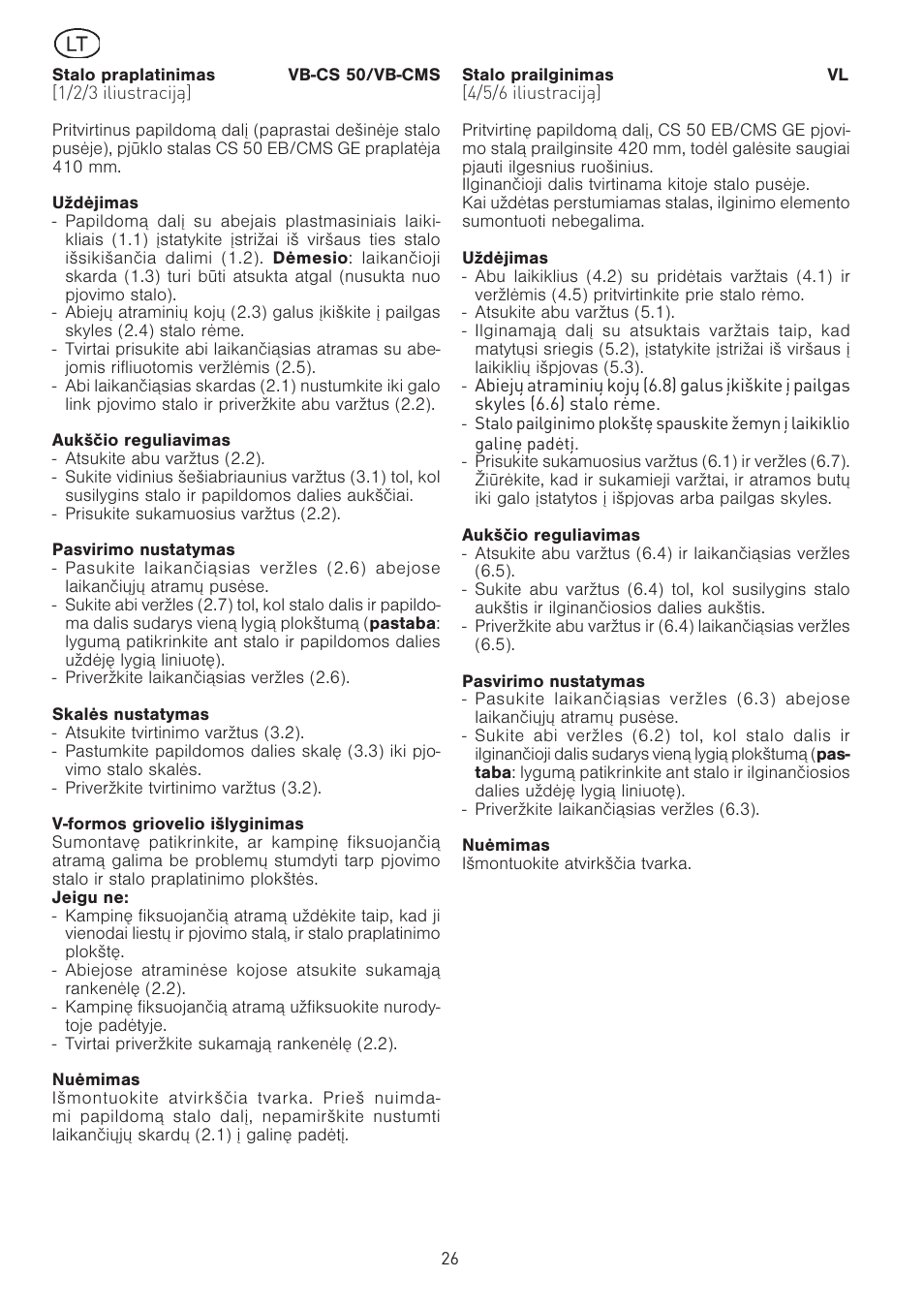 Festool CS 50 vb vl accessories PRECISIO User Manual | Page 26 / 30