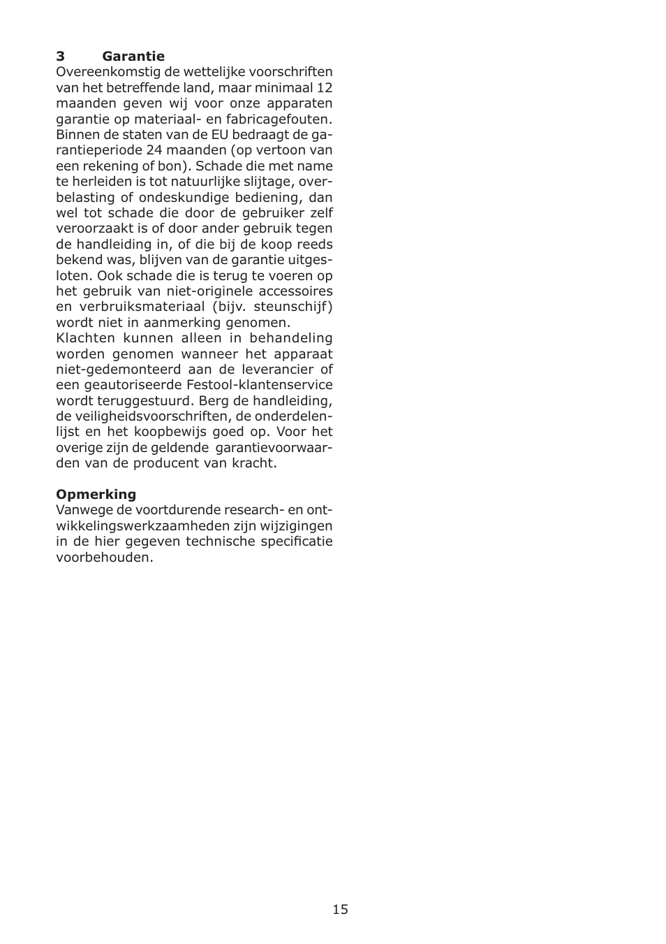 Festool LC 45 User Manual | Page 15 / 34