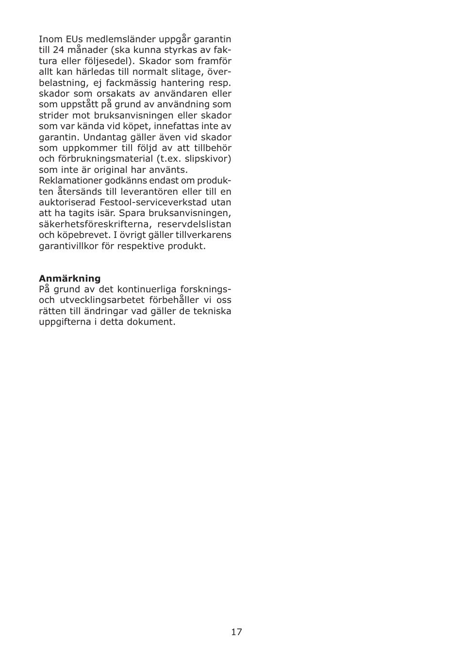 Festool LC 45 User Manual | Page 17 / 34