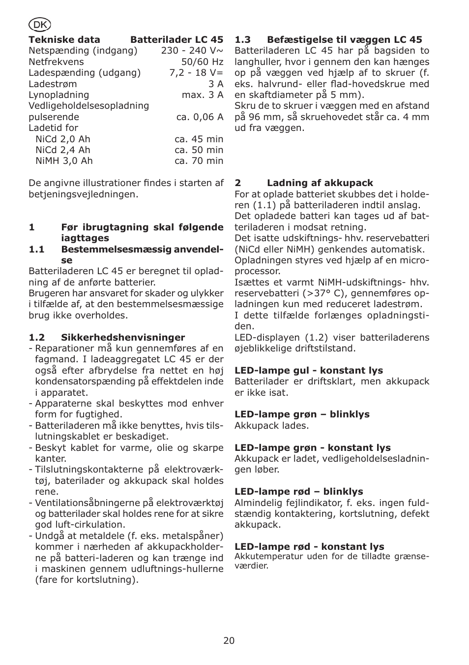 Festool LC 45 User Manual | Page 20 / 34