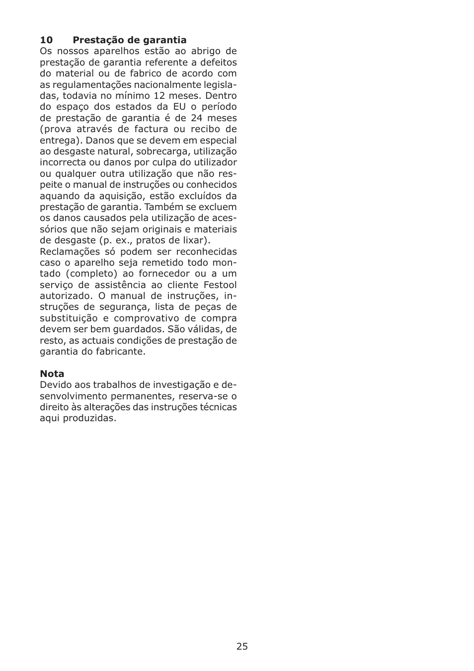 Festool LC 45 User Manual | Page 25 / 34