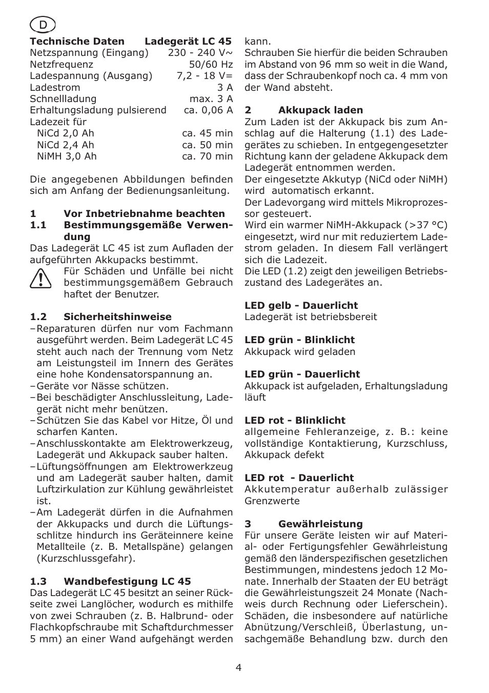 Festool LC 45 User Manual | Page 4 / 34
