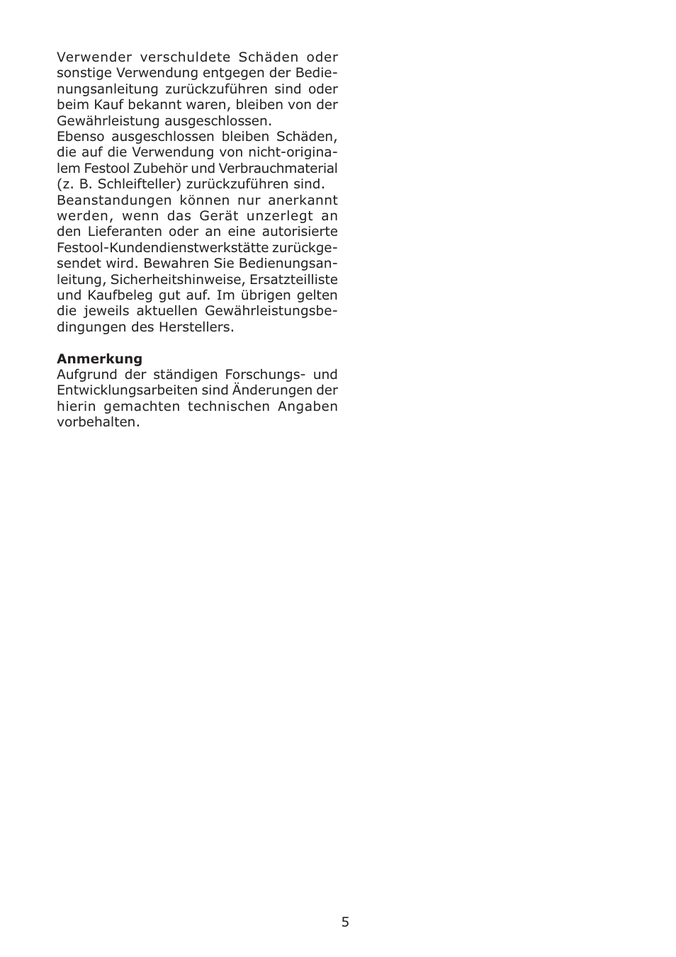 Festool LC 45 User Manual | Page 5 / 34
