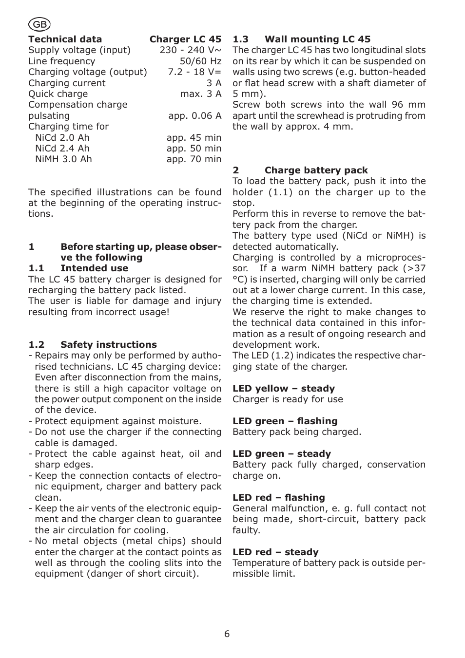 Festool LC 45 User Manual | Page 6 / 34