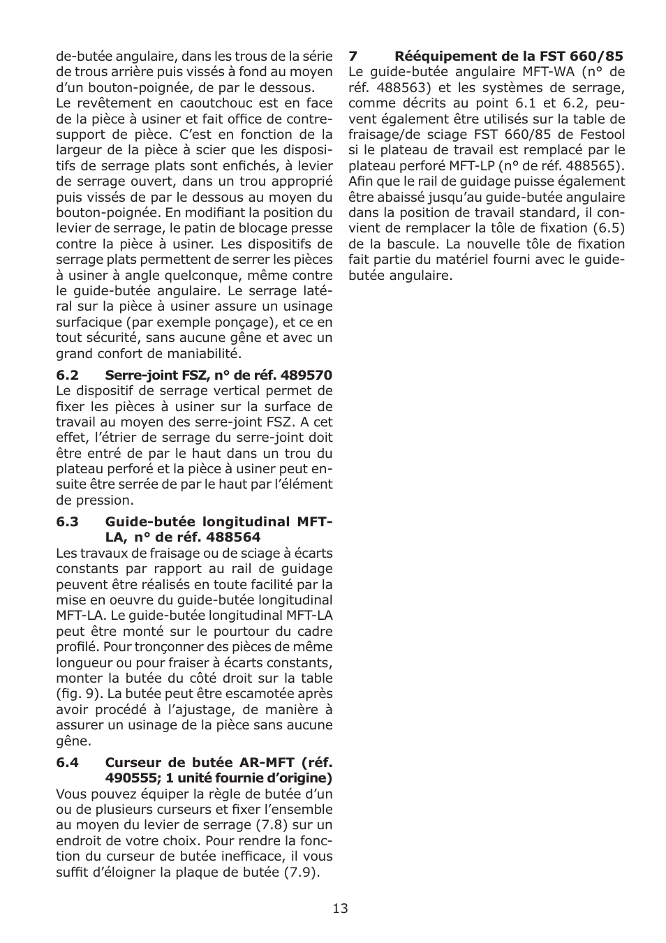 Festool MFT 1080 User Manual | Page 13 / 46