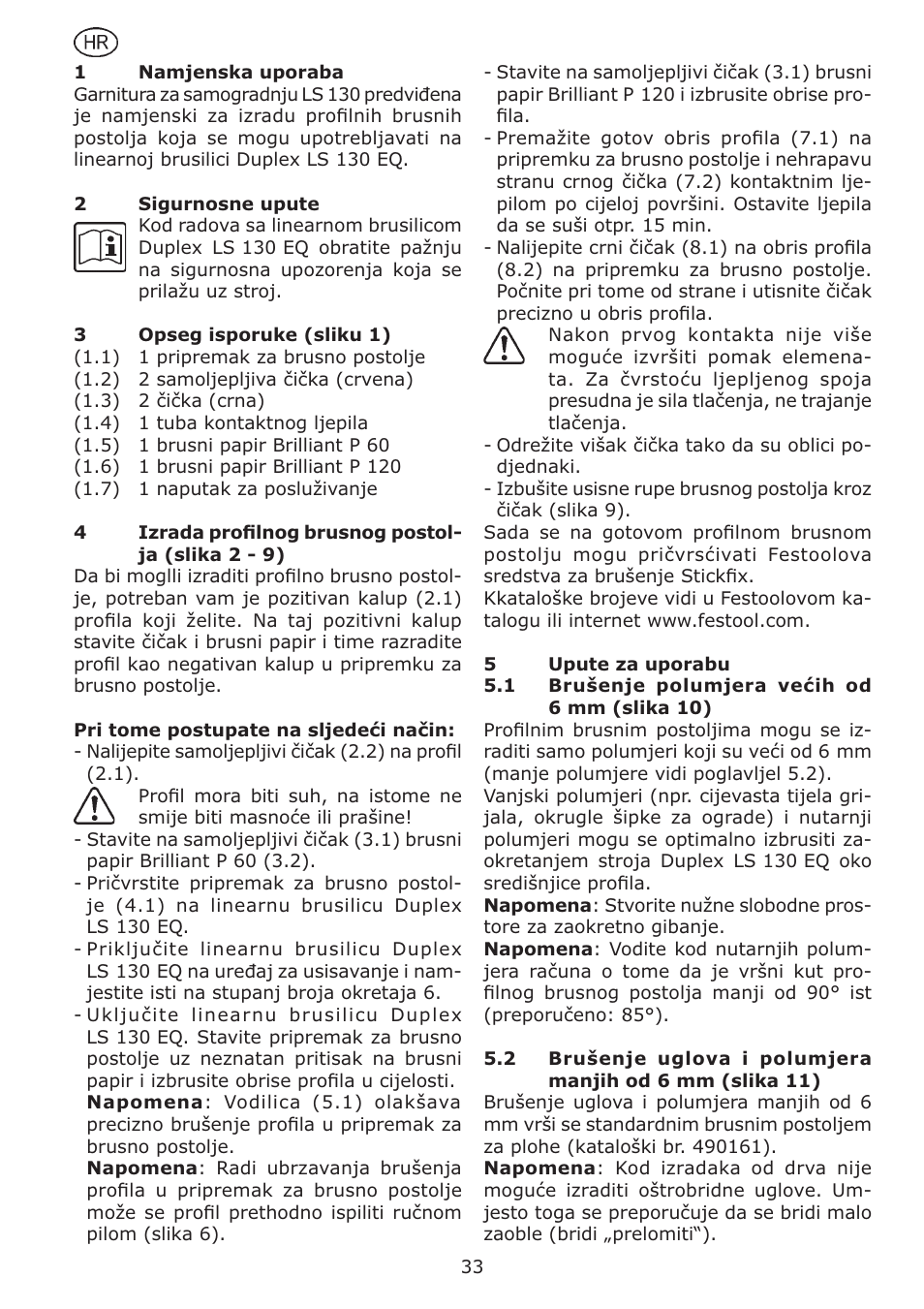 Festool LS 130 Kit User Manual | Page 33 / 42