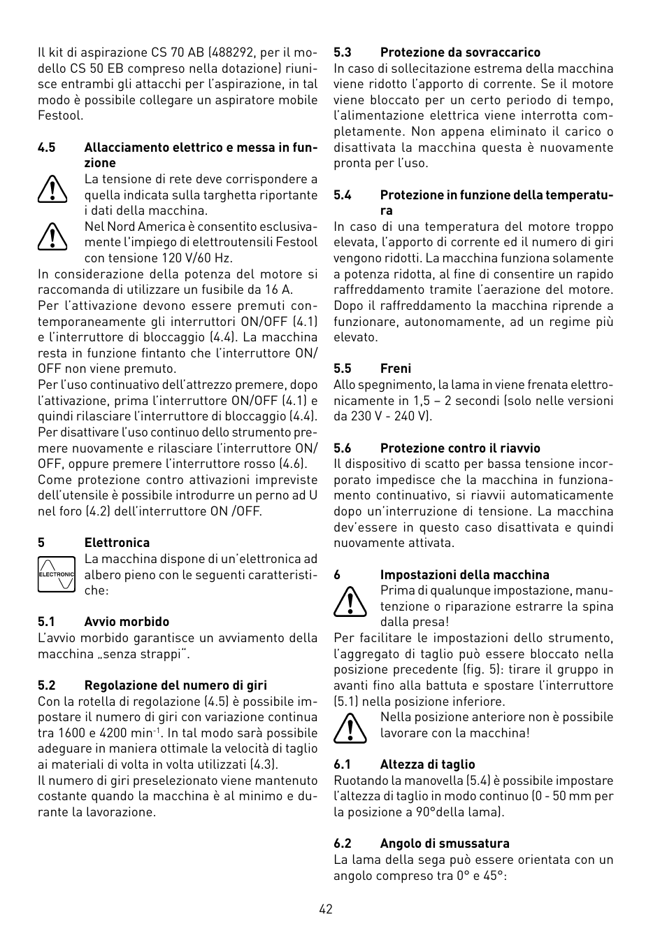 Festool CS 50 EB PRECISIO User Manual | Page 42 / 110