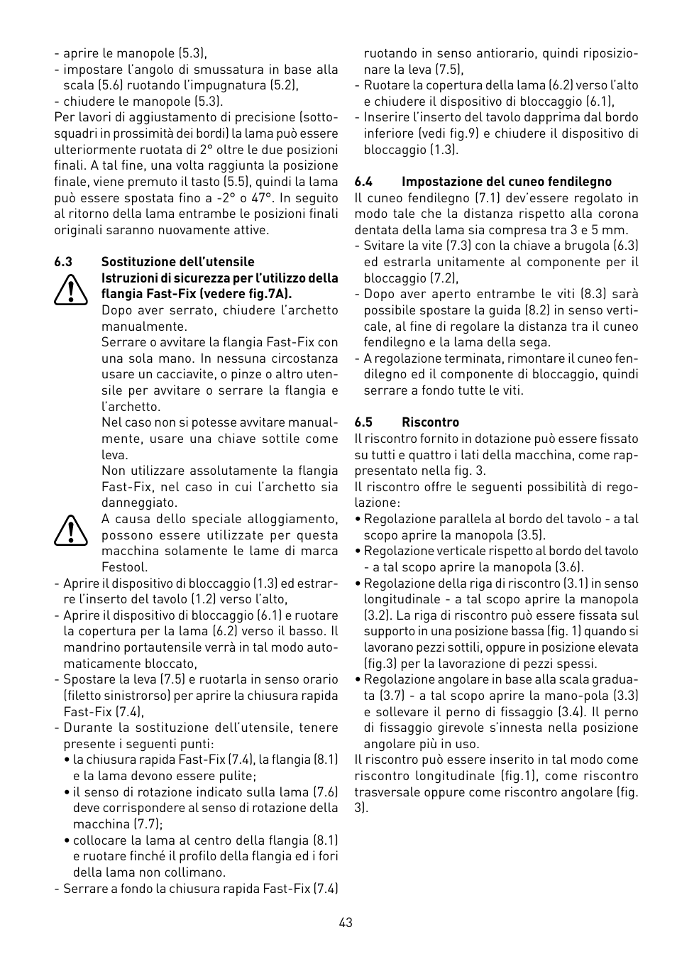 Festool CS 50 EB PRECISIO User Manual | Page 43 / 110