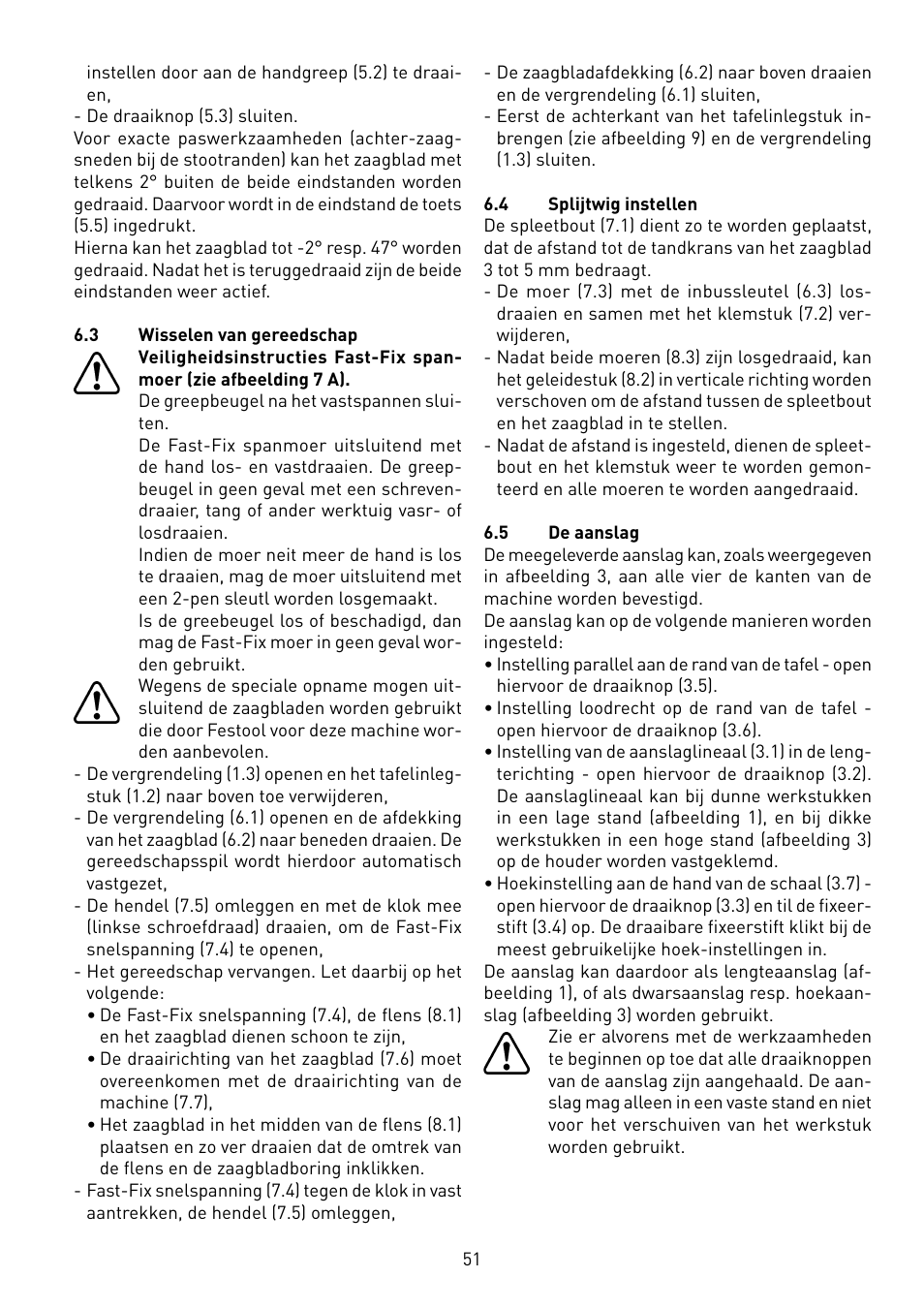 Festool CS 50 EB PRECISIO User Manual | Page 51 / 110