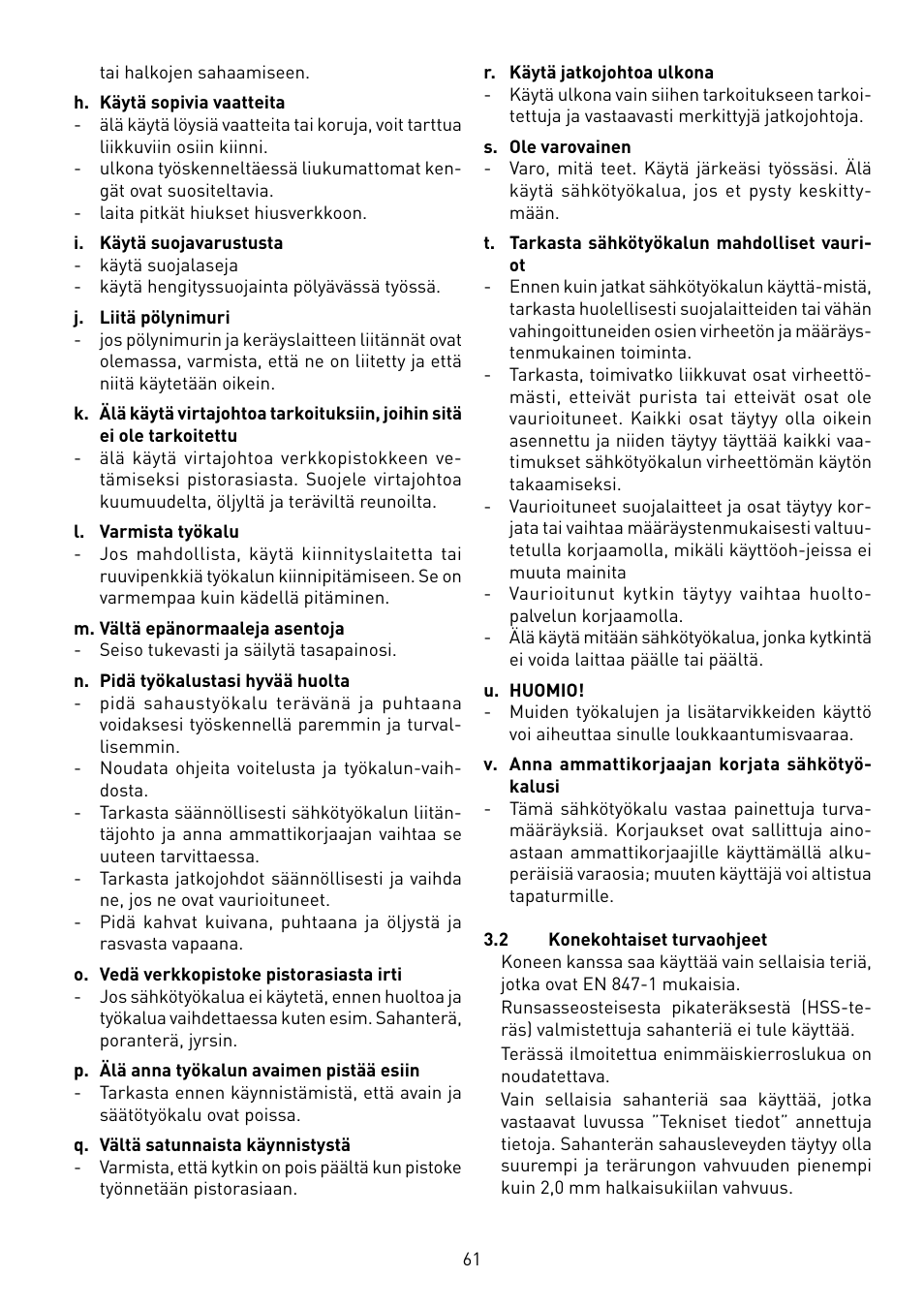 Festool CS 50 EB PRECISIO User Manual | Page 61 / 110
