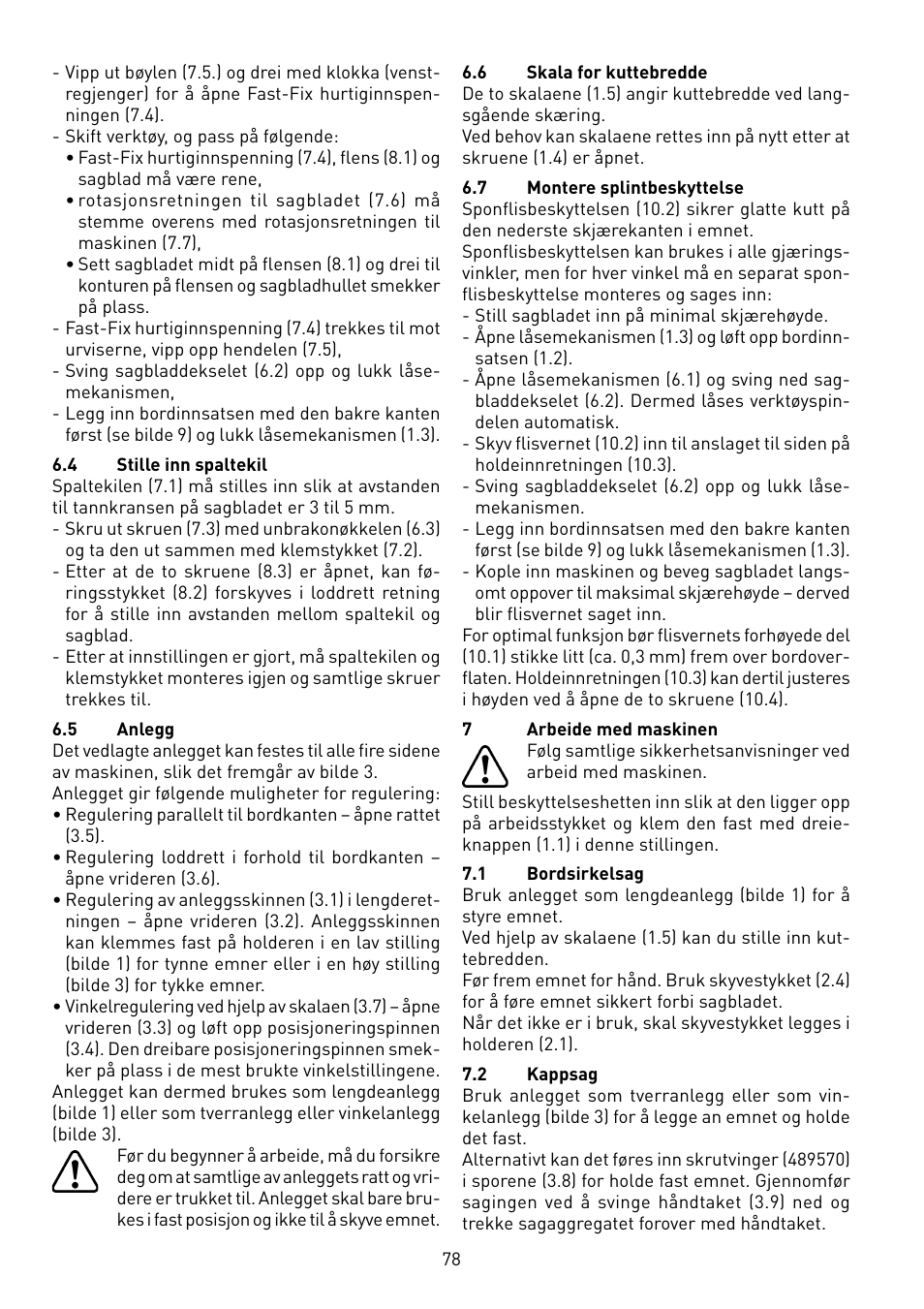 Festool CS 50 EB PRECISIO User Manual | Page 78 / 110