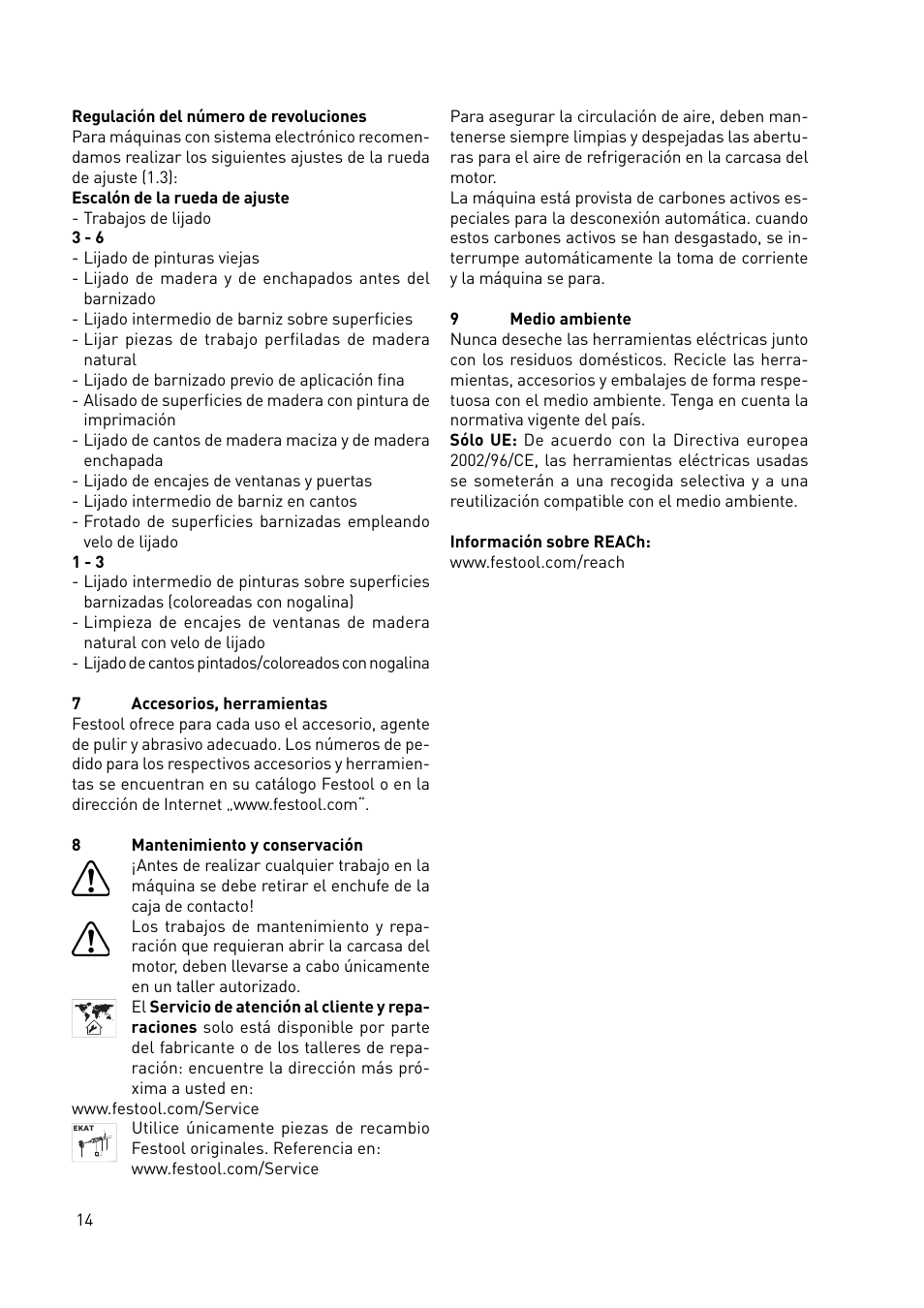 Festool LS 130 EQDUPLEX User Manual | Page 14 / 46