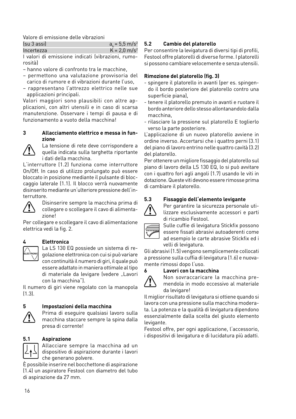 Festool LS 130 EQDUPLEX User Manual | Page 16 / 46