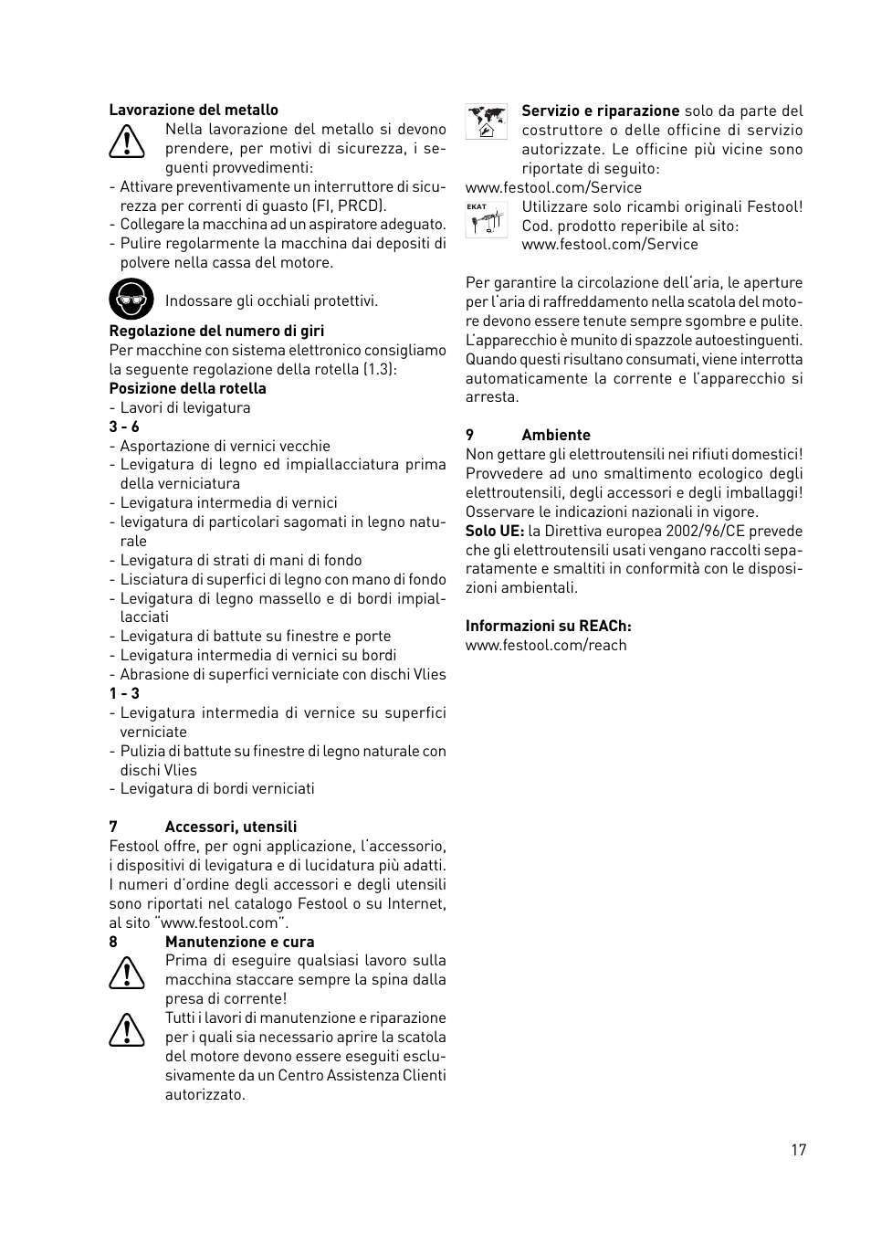 Festool LS 130 EQDUPLEX User Manual | Page 17 / 46