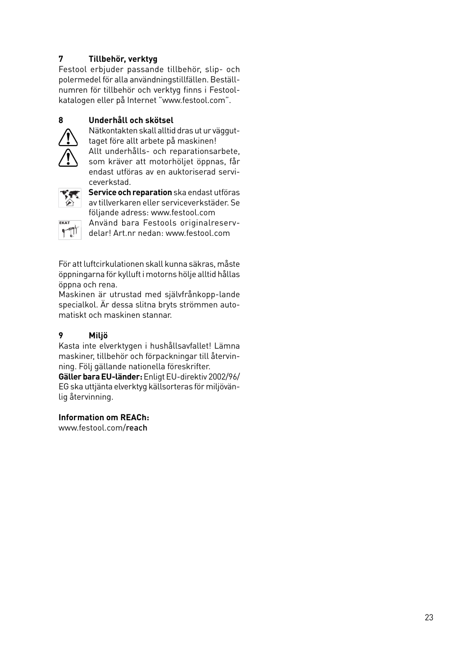 Festool LS 130 EQDUPLEX User Manual | Page 23 / 46