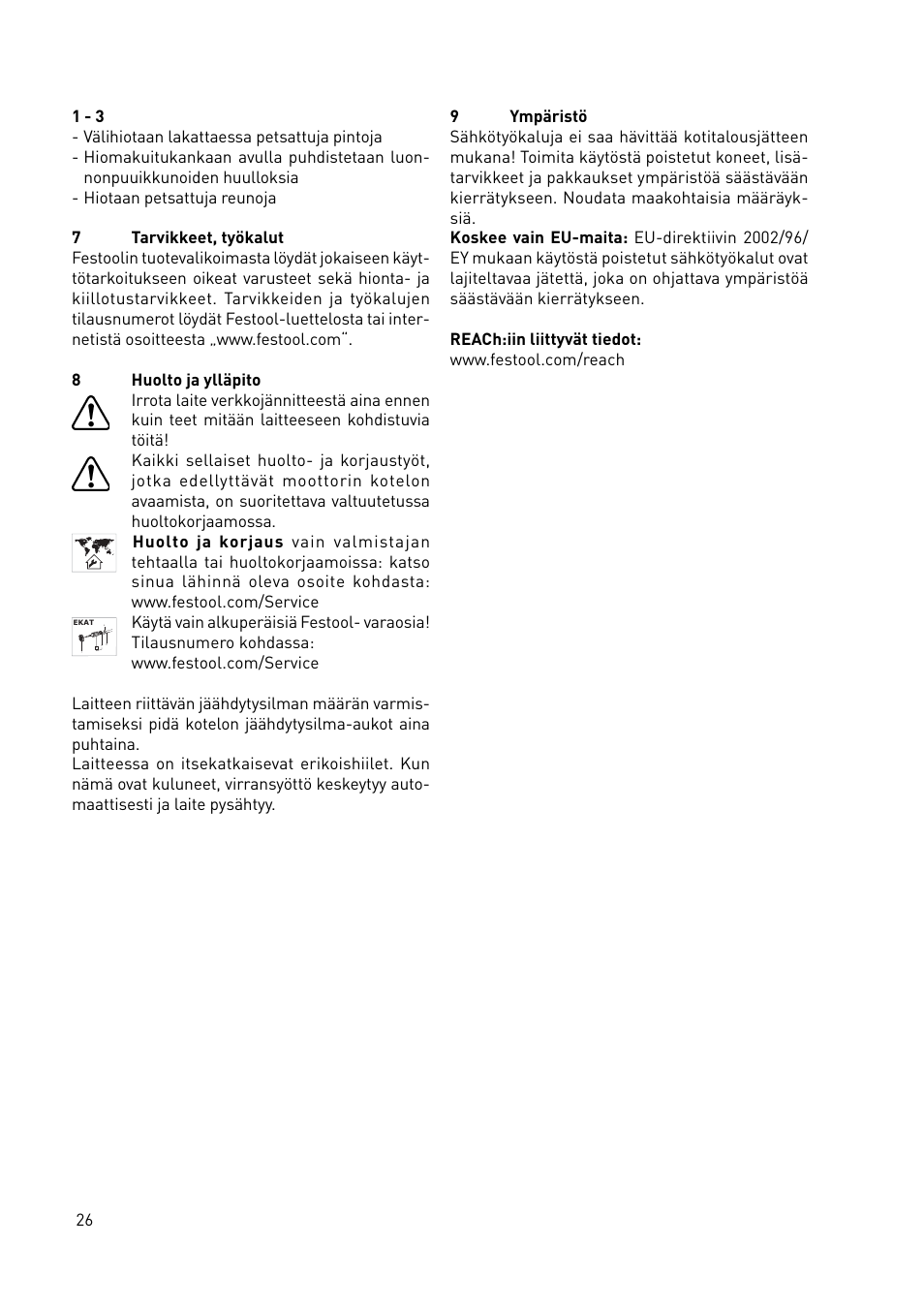 Festool LS 130 EQDUPLEX User Manual | Page 26 / 46