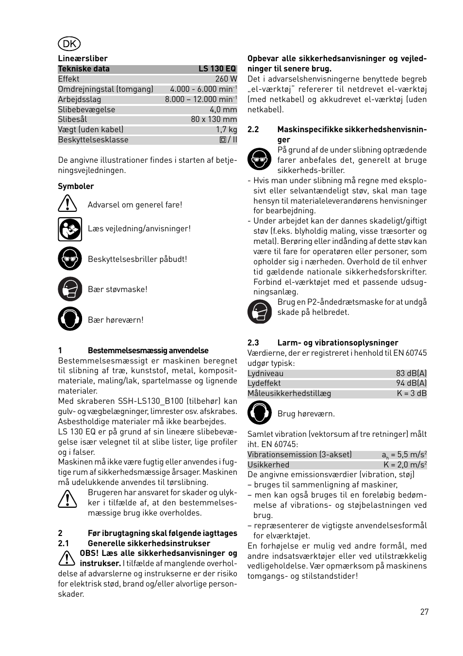 Festool LS 130 EQDUPLEX User Manual | Page 27 / 46