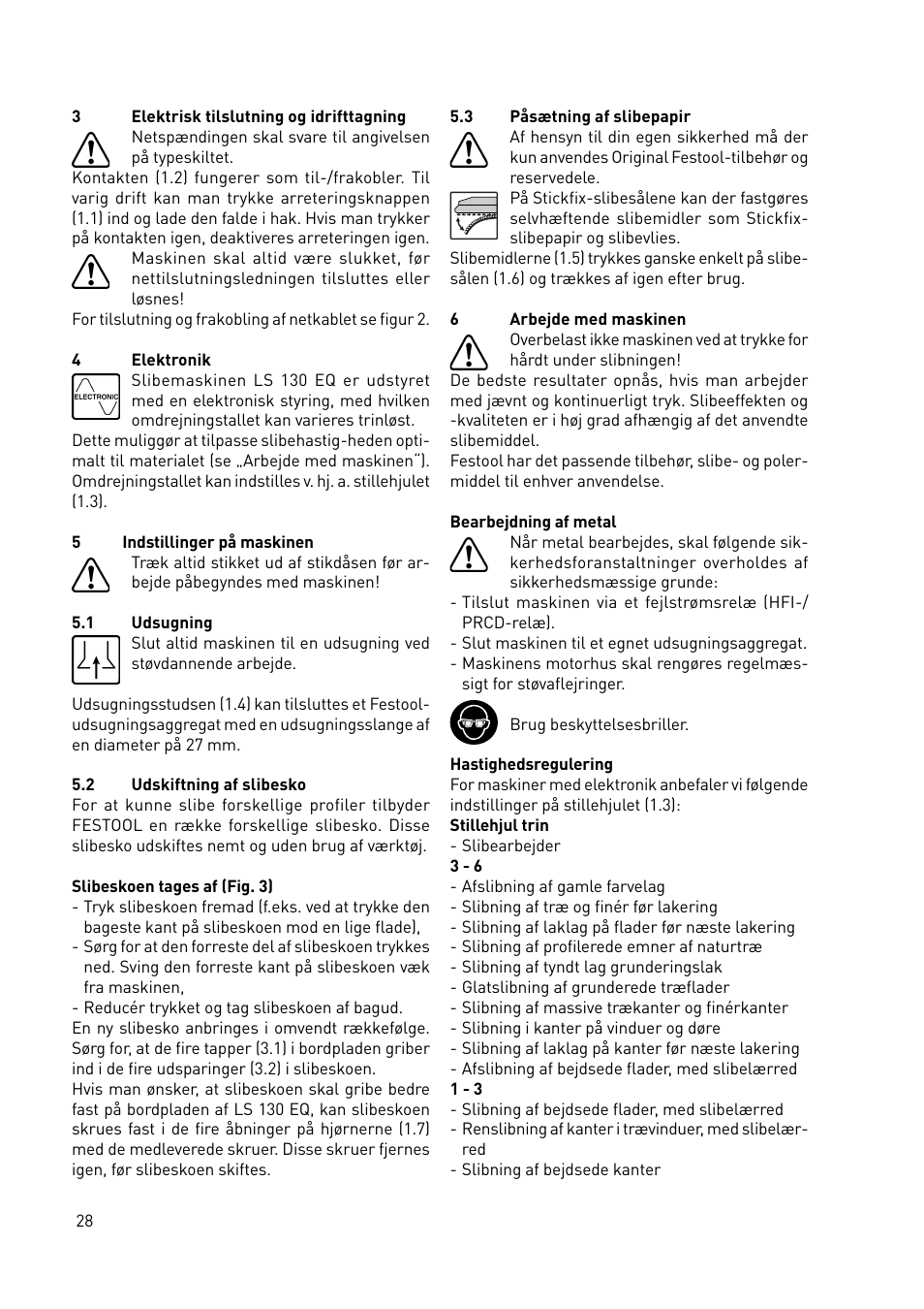 Festool LS 130 EQDUPLEX User Manual | Page 28 / 46