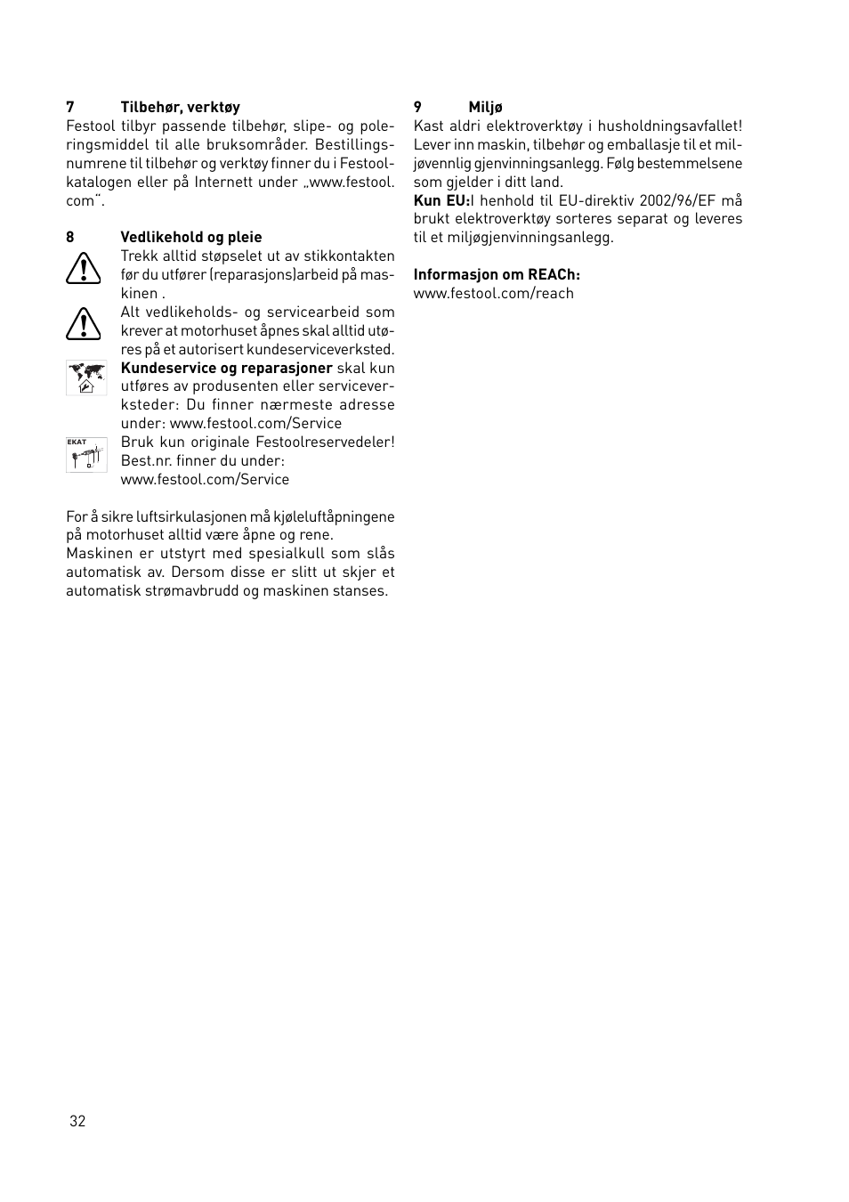 Festool LS 130 EQDUPLEX User Manual | Page 32 / 46