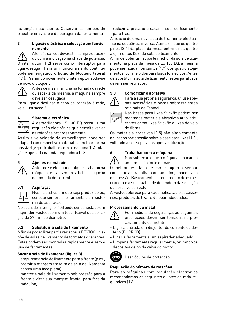 Festool LS 130 EQDUPLEX User Manual | Page 34 / 46