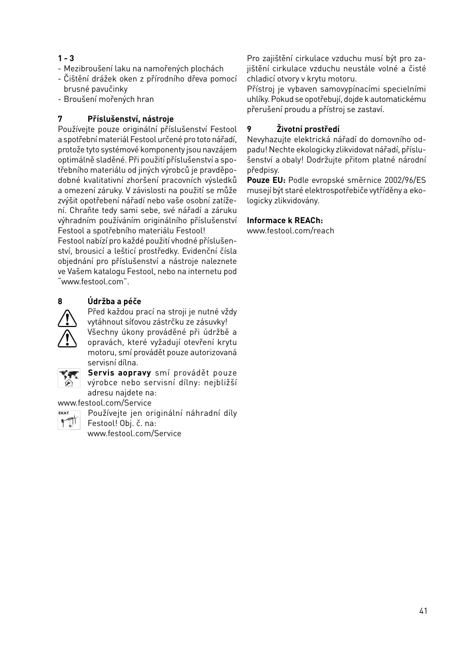 Festool LS 130 EQDUPLEX User Manual | Page 41 / 46