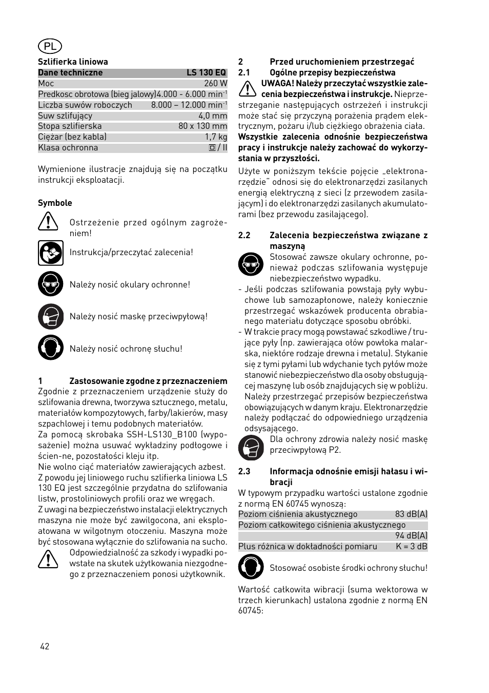 Festool LS 130 EQDUPLEX User Manual | Page 42 / 46