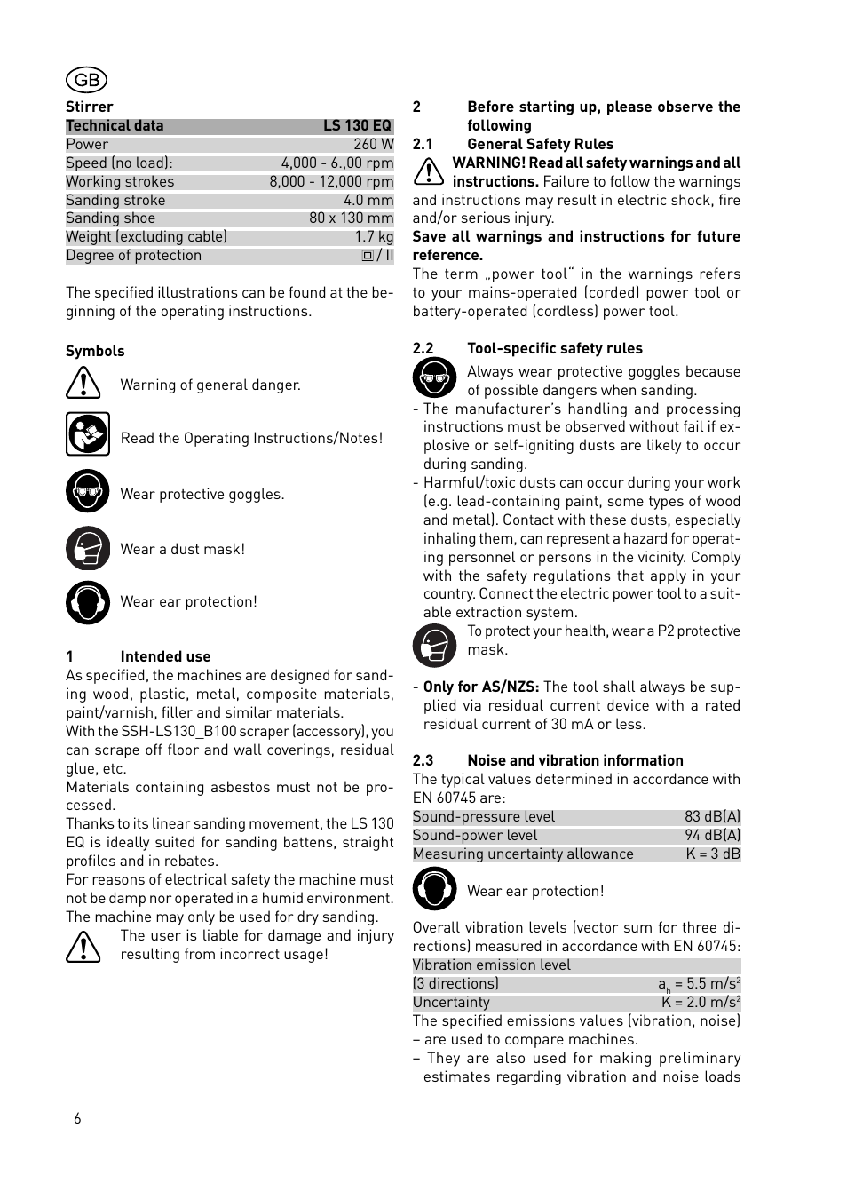 Festool LS 130 EQDUPLEX User Manual | Page 6 / 46