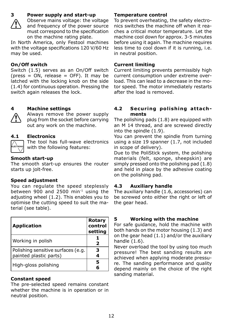 Festool RAP 150.03 User Manual | Page 12 / 62