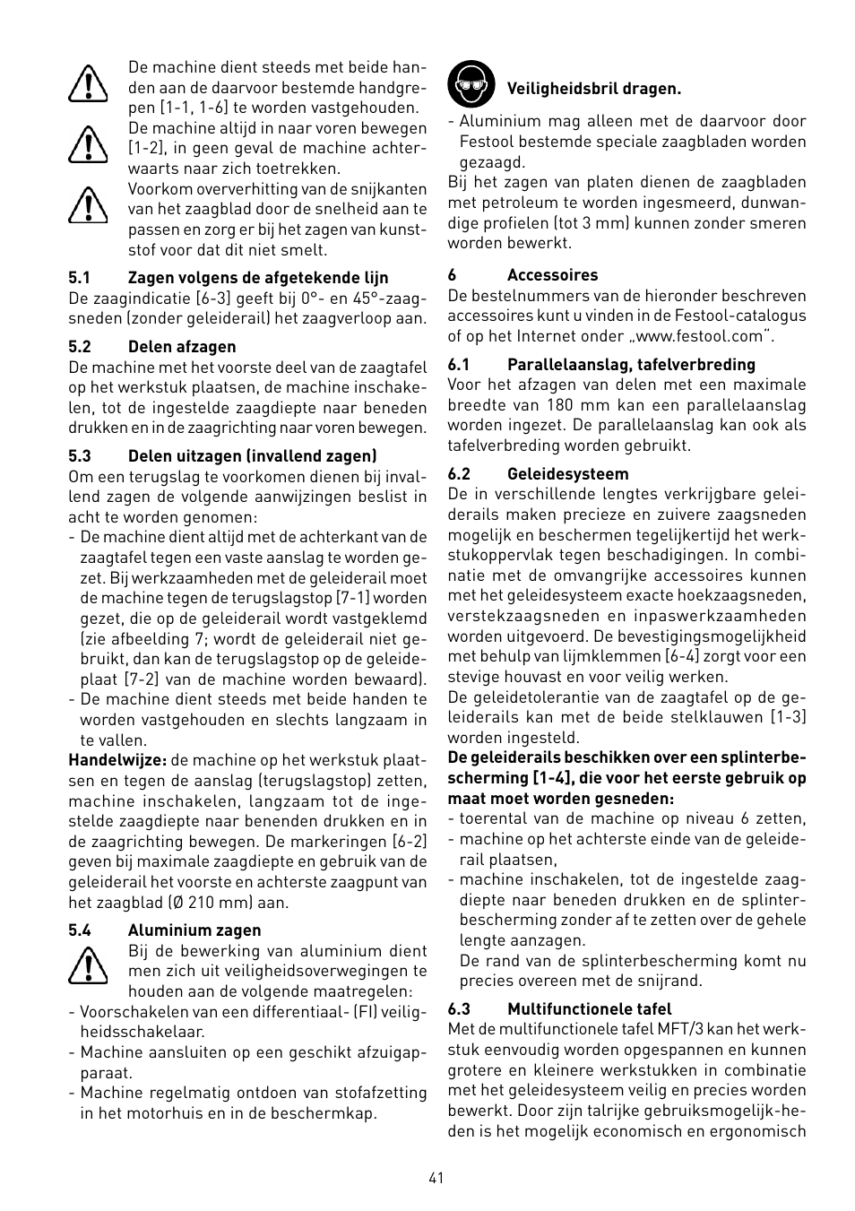 Festool TS 75 User Manual | Page 41 / 90