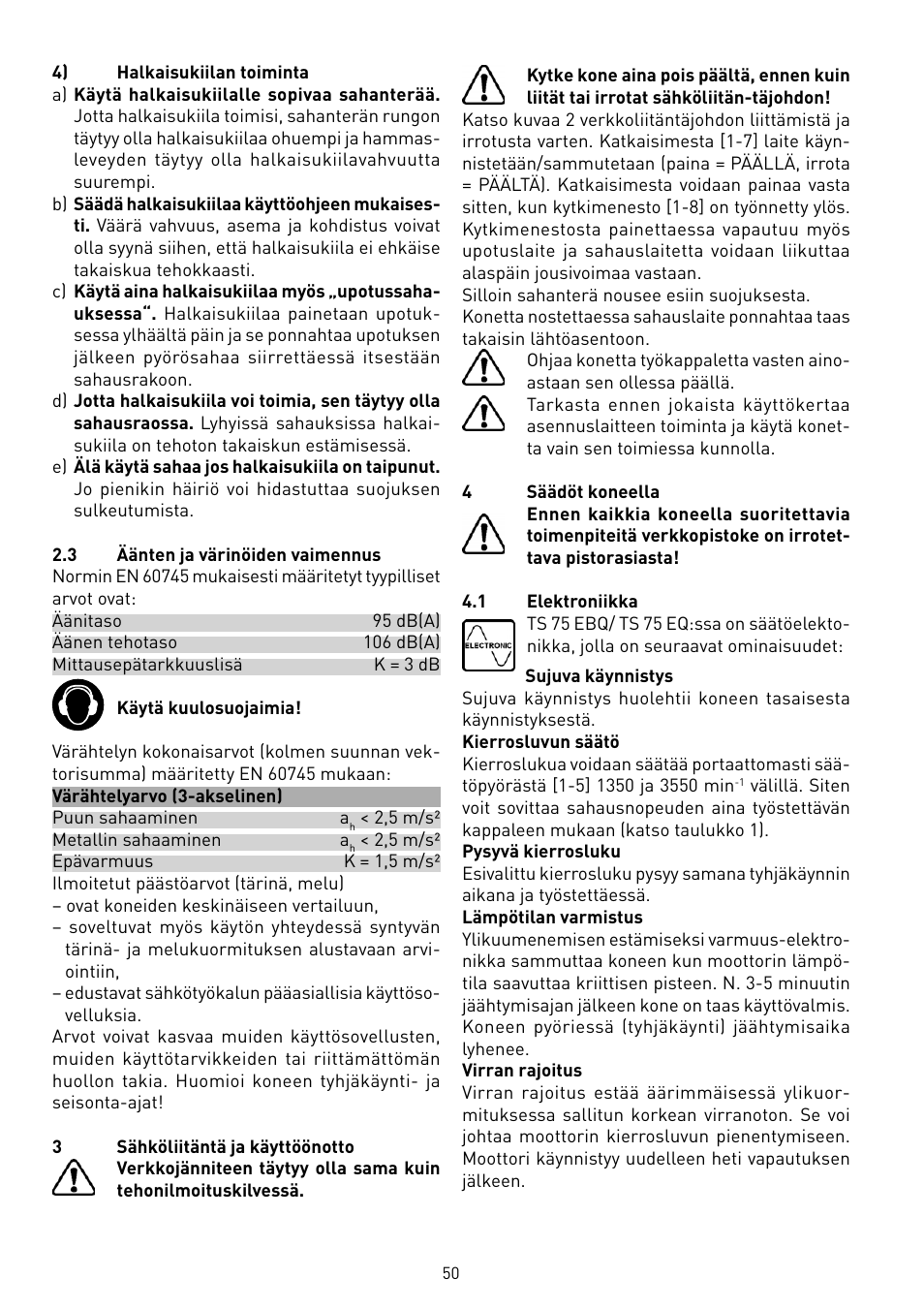 Festool TS 75 User Manual | Page 50 / 90