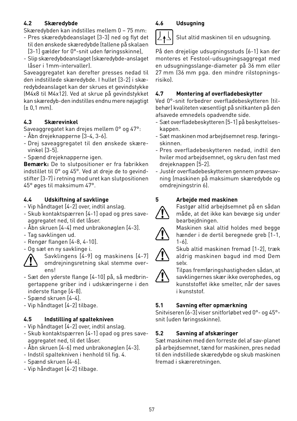 Festool TS 75 User Manual | Page 57 / 90