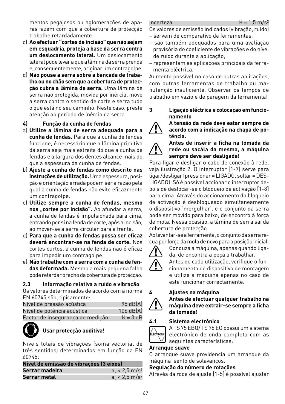 Festool TS 75 User Manual | Page 67 / 90
