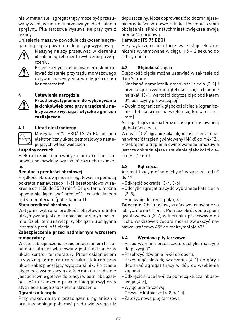 Festool TS 75 User Manual | Page 87 / 90