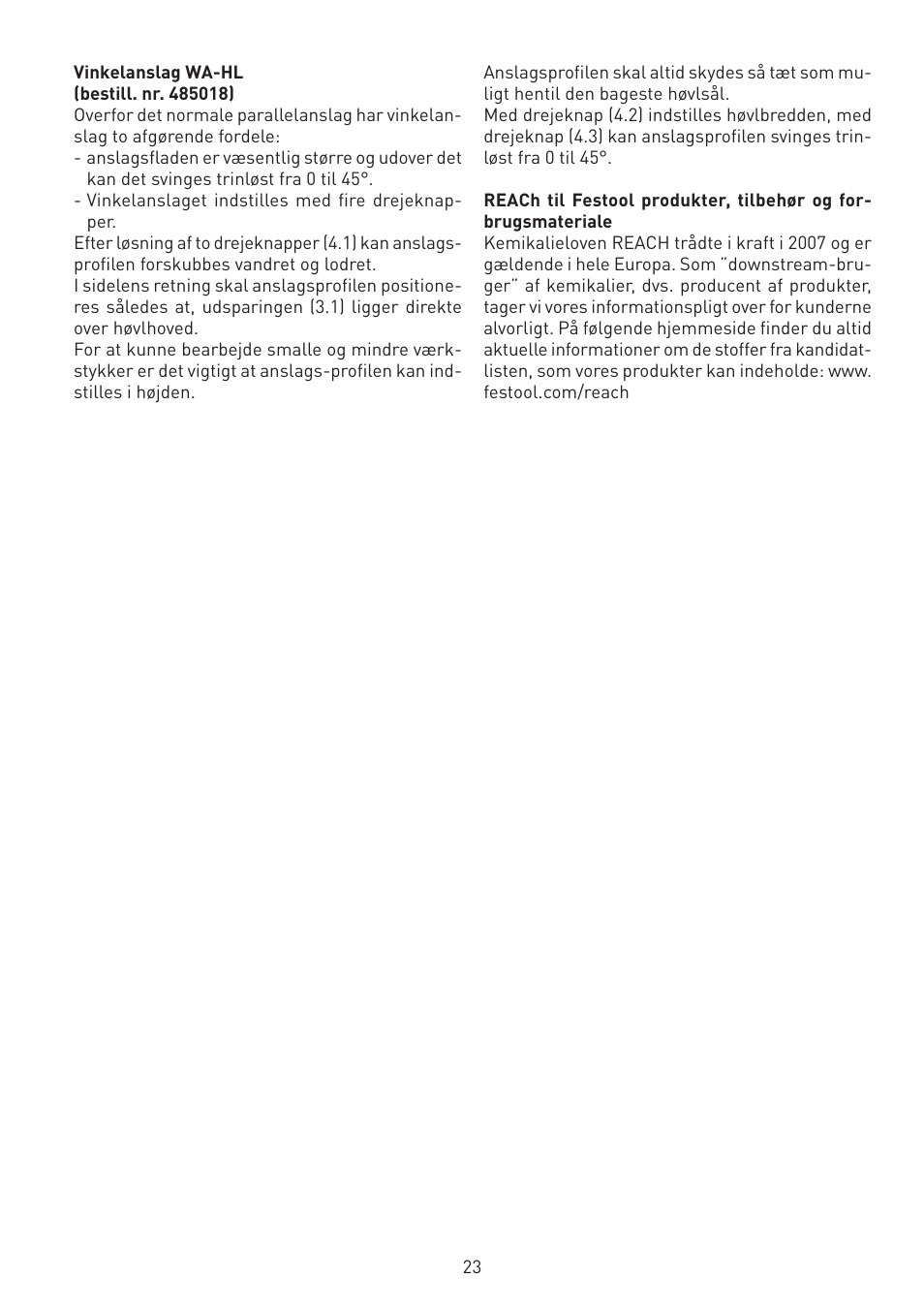 Festool SE-HL User Manual | Page 23 / 38
