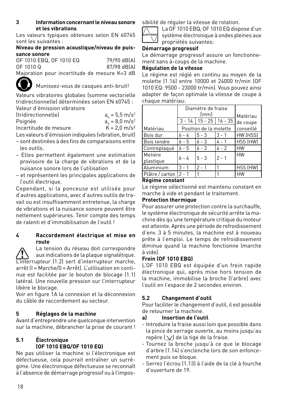 Festool OF 1010 EBQ User Manual | Page 18 / 80