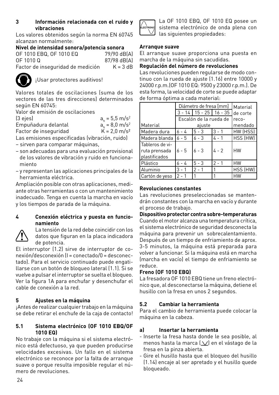 Festool OF 1010 EBQ User Manual | Page 24 / 80