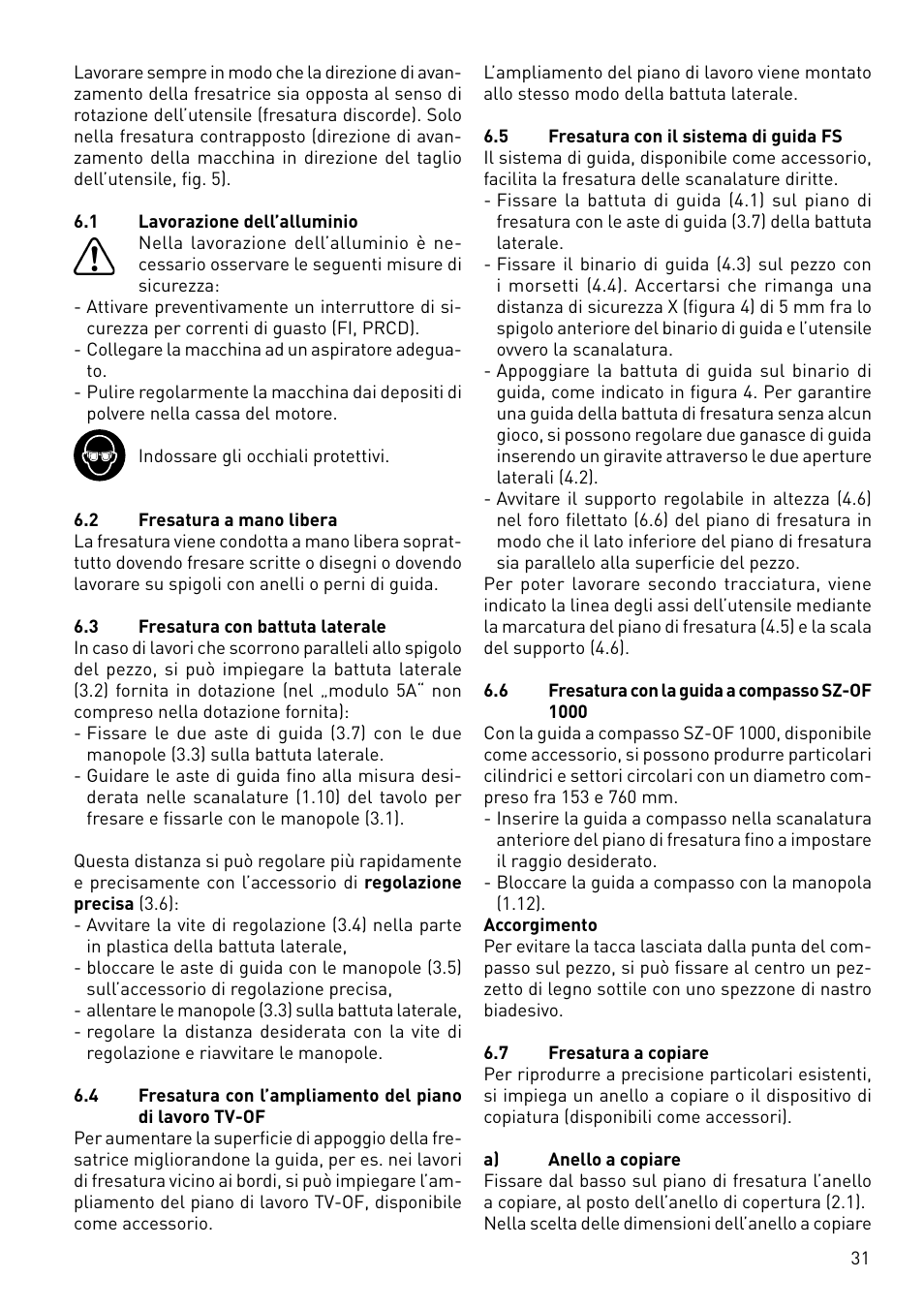 Festool OF 1010 EBQ User Manual | Page 31 / 80