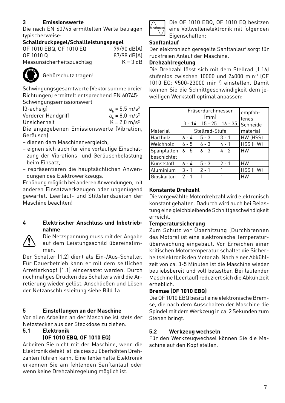 Festool OF 1010 EBQ User Manual | Page 7 / 80