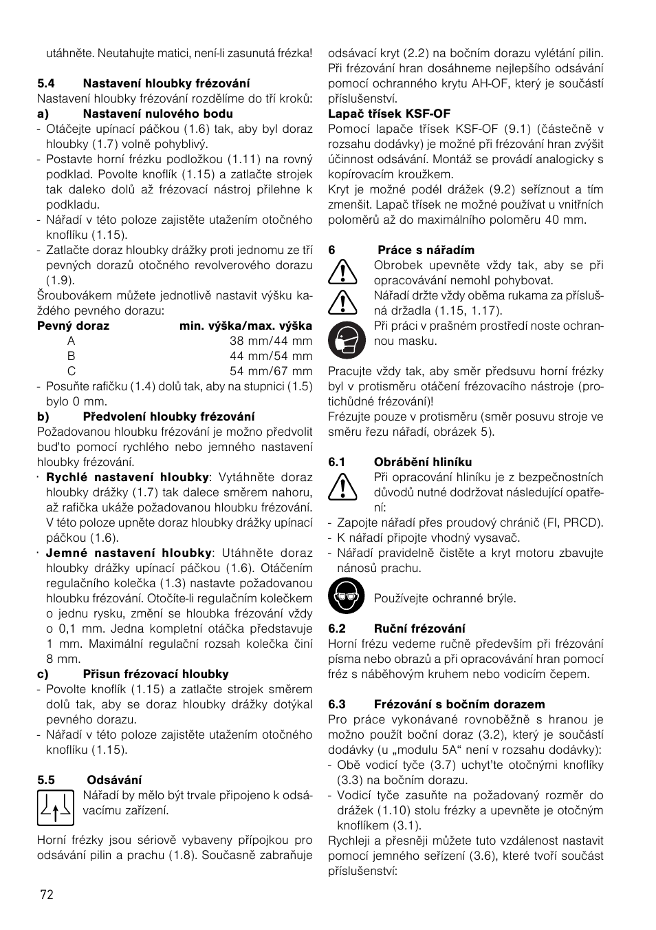 Festool OF 1010 EBQ User Manual | Page 72 / 80