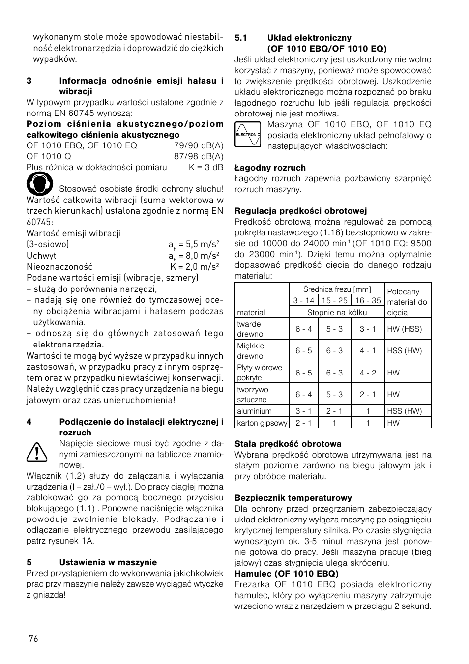 Festool OF 1010 EBQ User Manual | Page 76 / 80