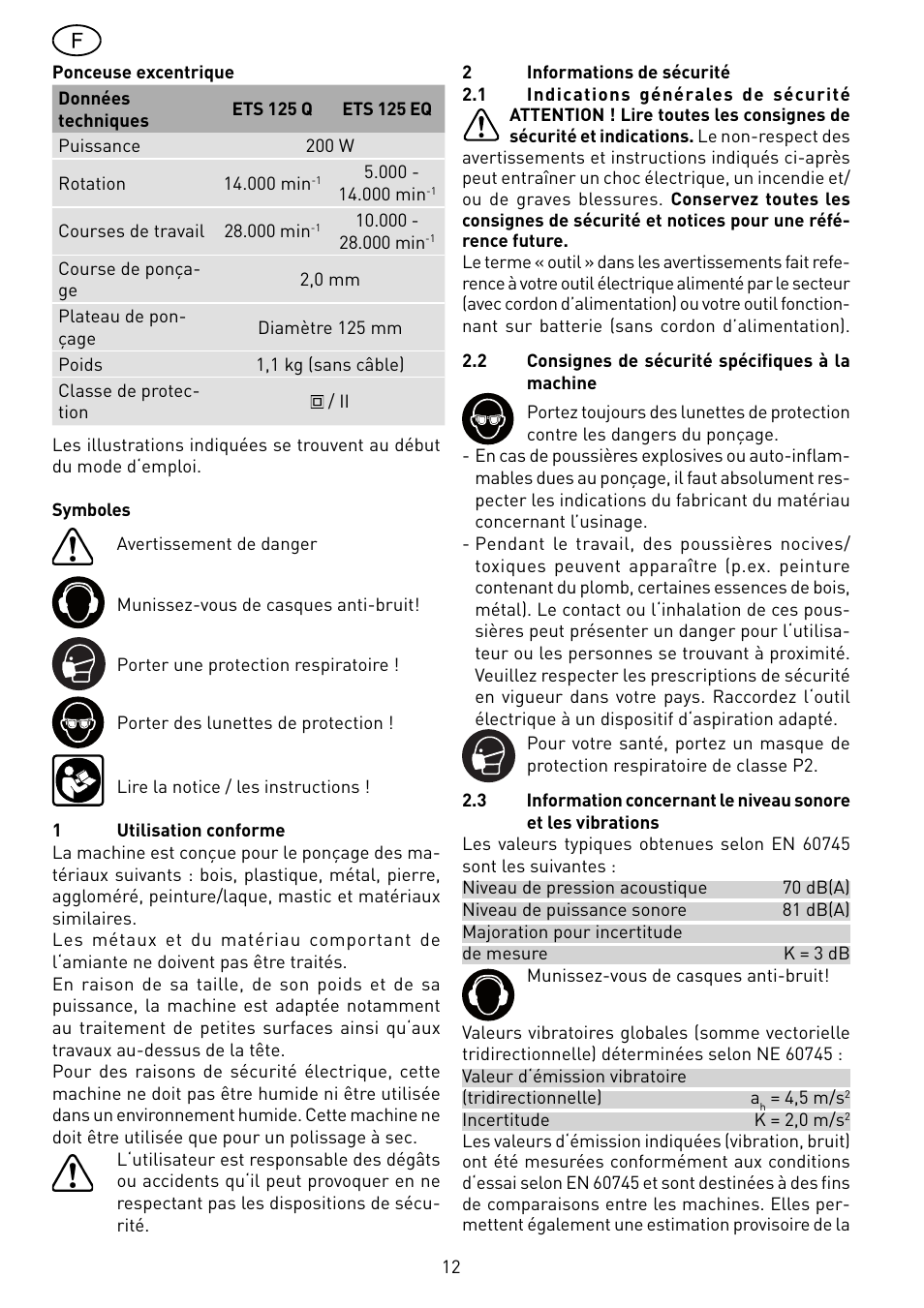 Festool ETS 125 Q-EQ User Manual | Page 12 / 46