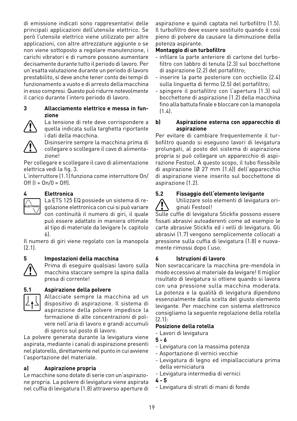 Festool ETS 125 Q-EQ User Manual | Page 19 / 46