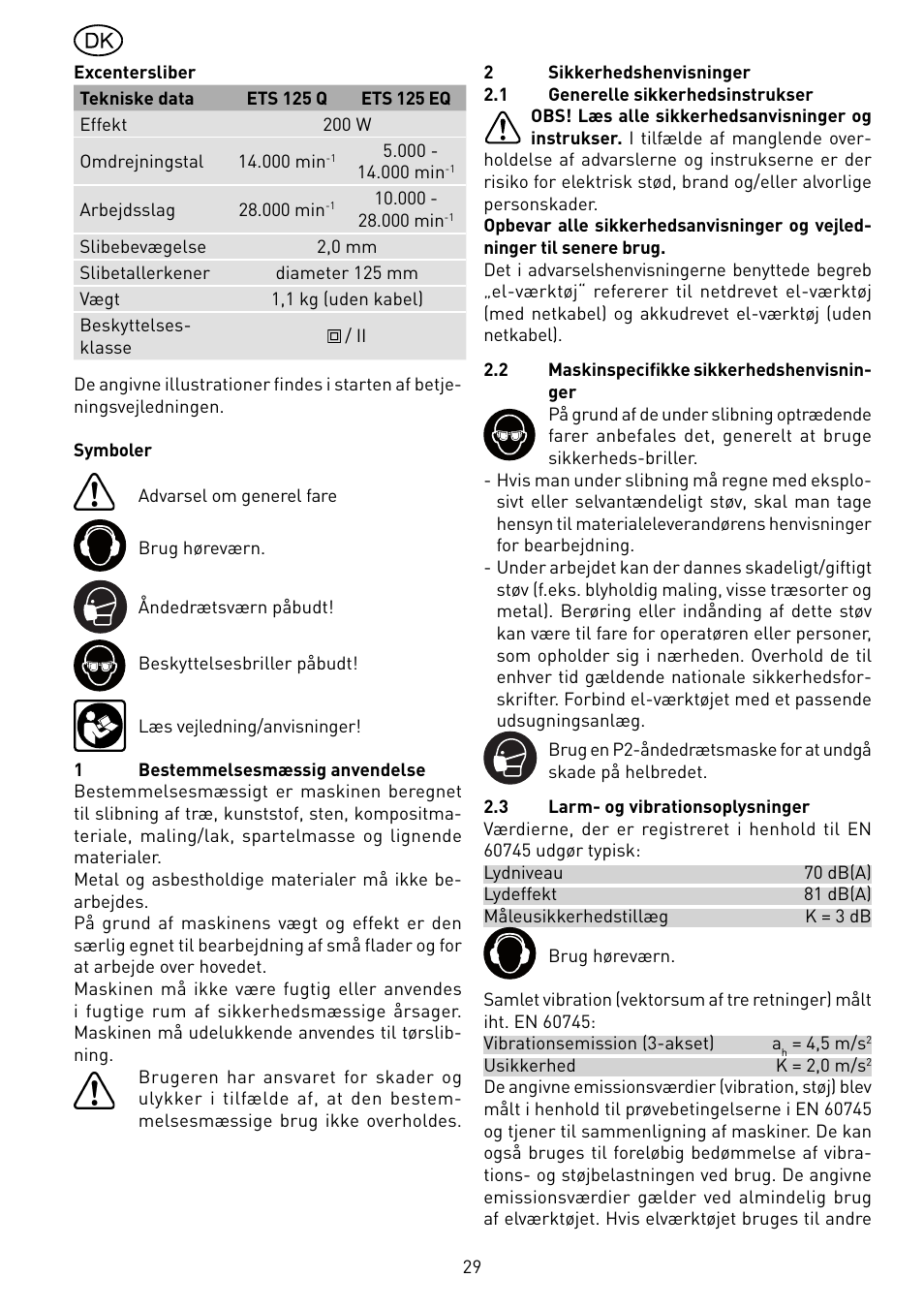 Festool ETS 125 Q-EQ User Manual | Page 29 / 46