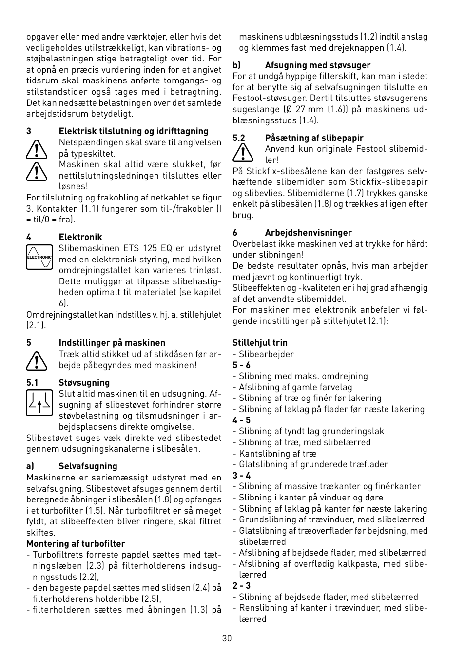 Festool ETS 125 Q-EQ User Manual | Page 30 / 46