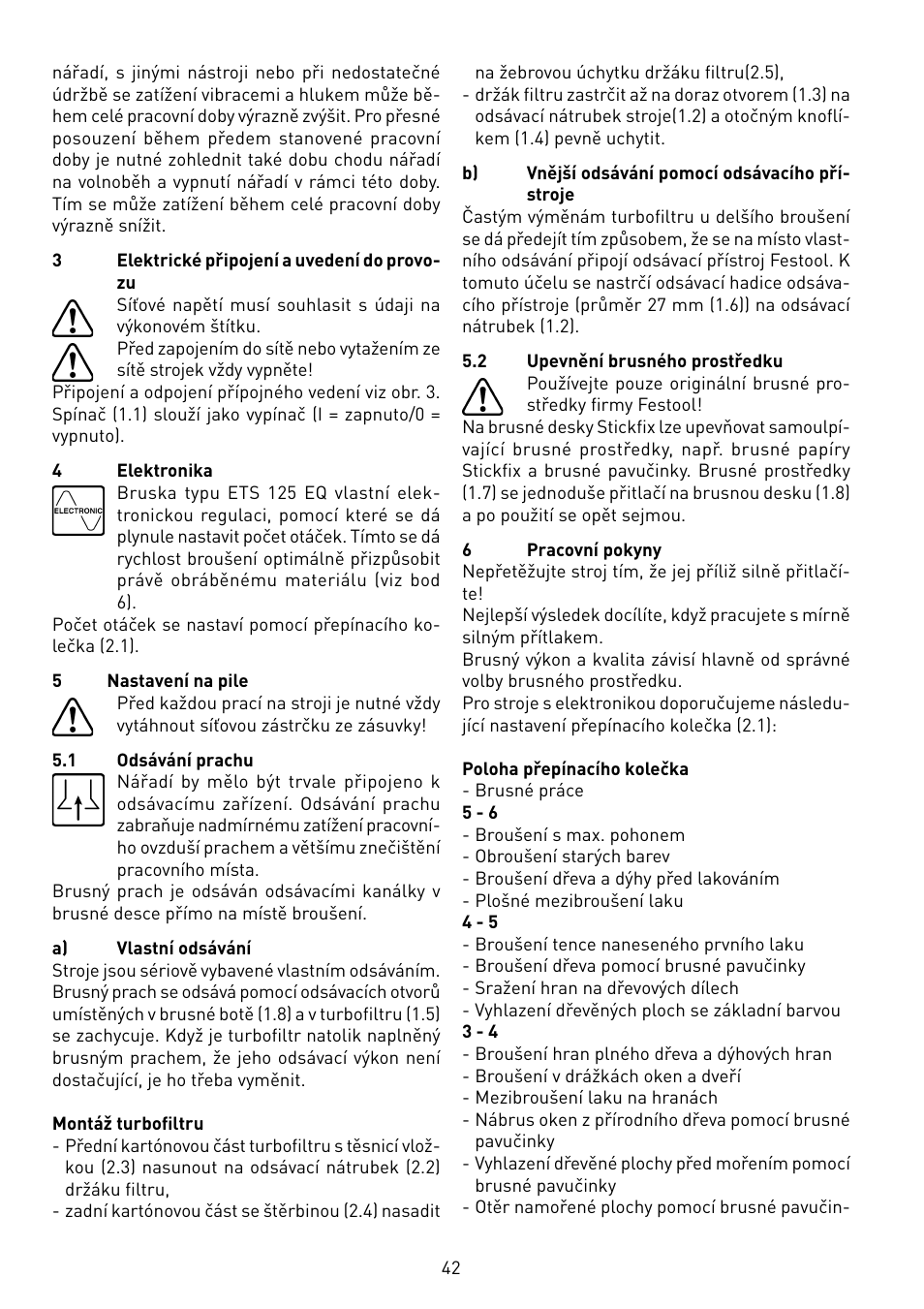 Festool ETS 125 Q-EQ User Manual | Page 42 / 46