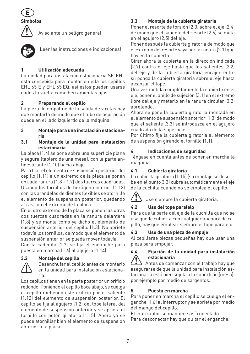 Festool SE-EHL User Manual | Page 7 / 30