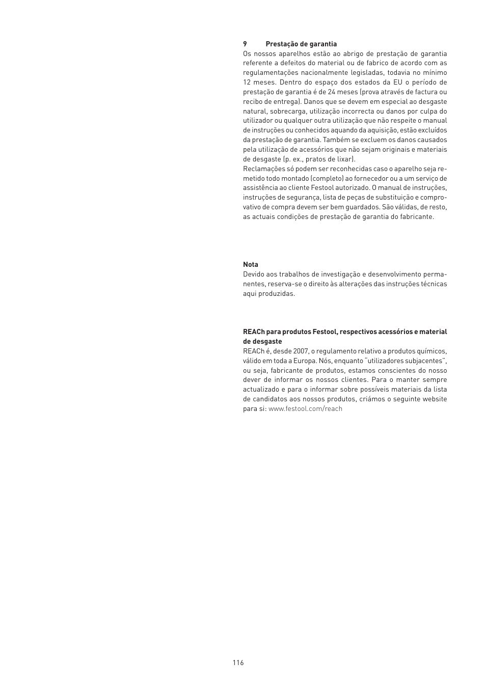 Festool VS 600 accessories User Manual | Page 116 / 144